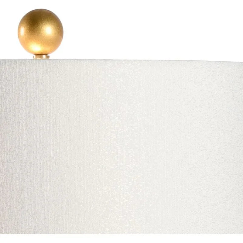 Crawford Ceramic Cylinder Hand - Painted Table Lamp - LOOMLAN - Chelsea House - Table Lamps