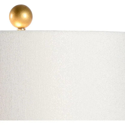 Crawford Ceramic Cylinder Hand - Painted Table Lamp - LOOMLAN - Chelsea House - Table Lamps