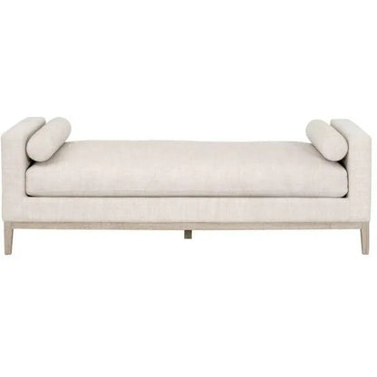 Cream Chaise Lounge Living Room Solid Frame - LOOMLAN - Essentials For Living - Chaises
