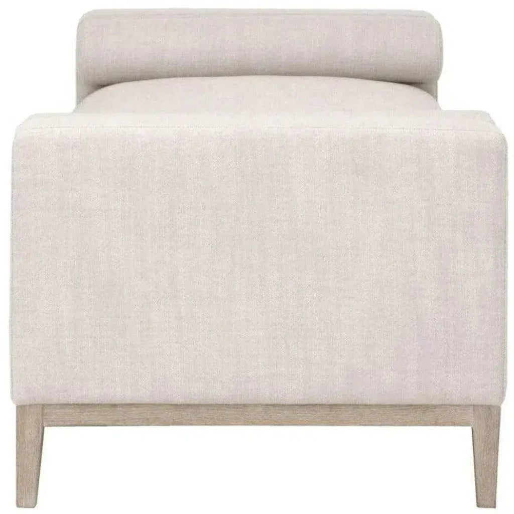 Cream Chaise Lounge Living Room Solid Frame - LOOMLAN - Essentials For Living - Chaises