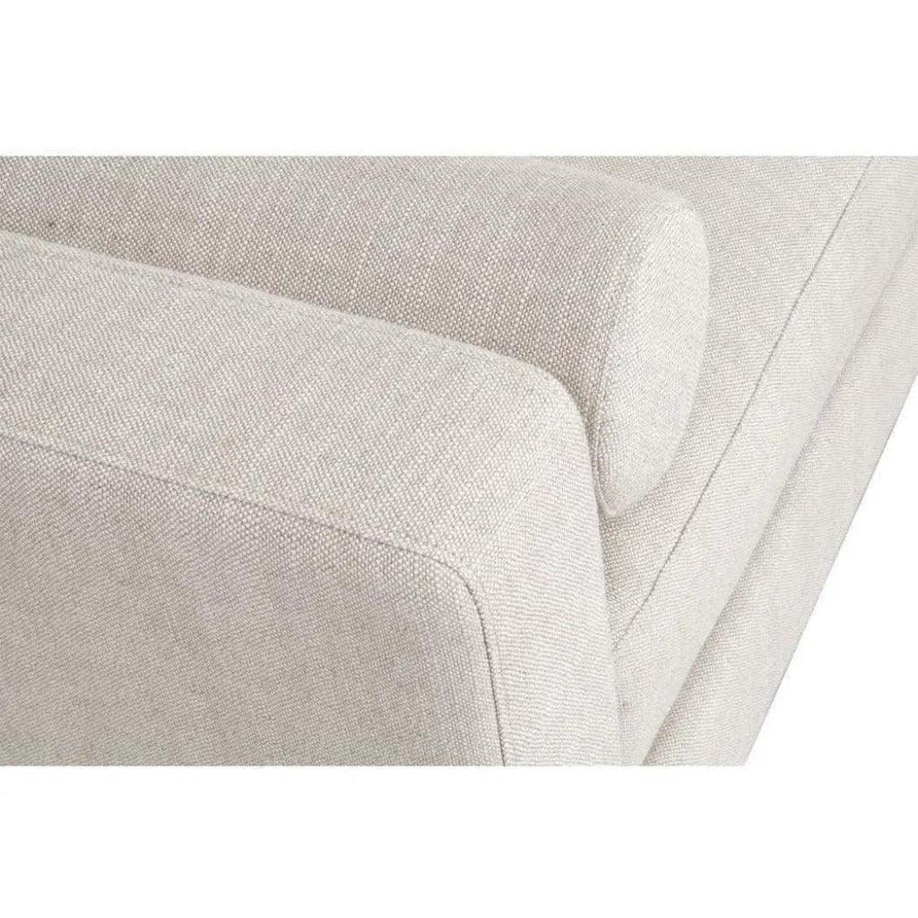 Cream Chaise Lounge Living Room Solid Frame - LOOMLAN - Essentials For Living - Chaises