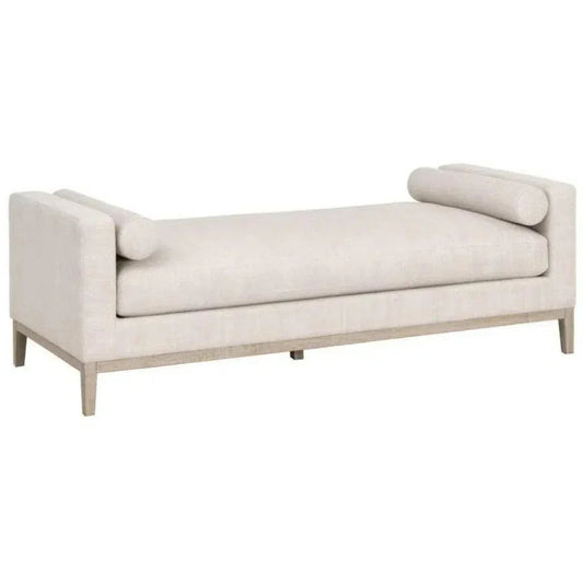 Cream Chaise Lounge Living Room Solid Frame - LOOMLAN - Essentials For Living - Chaises