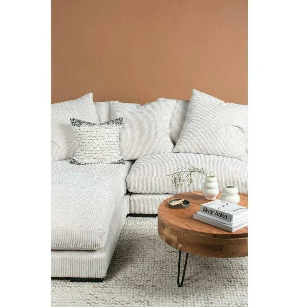 Cream Corduroy Couch Slipper Chair Modular-Modular Components-Moe's Home-LOOMLAN