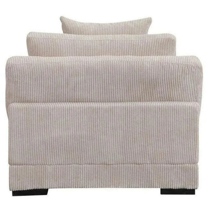 Cream Corduroy Couch Slipper Chair Modular-Modular Components-Moe's Home-LOOMLAN