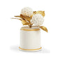 Cream Porcelain Pot Hydrangea Sculpture - LOOMLAN - Chelsea House - Statues & Sculptures