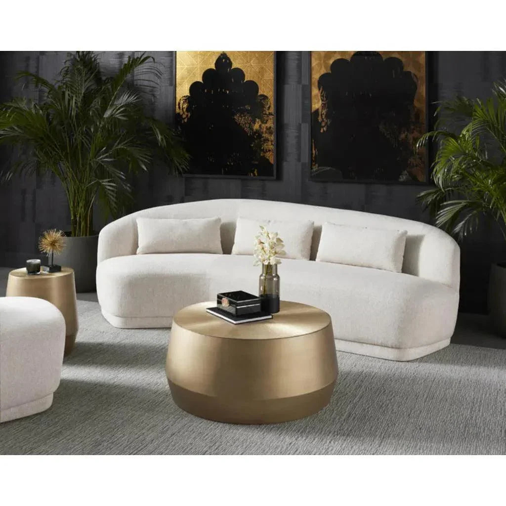 Creed Metal Drum Coffee Table - LOOMLAN - SUNPAN - Coffee Tables