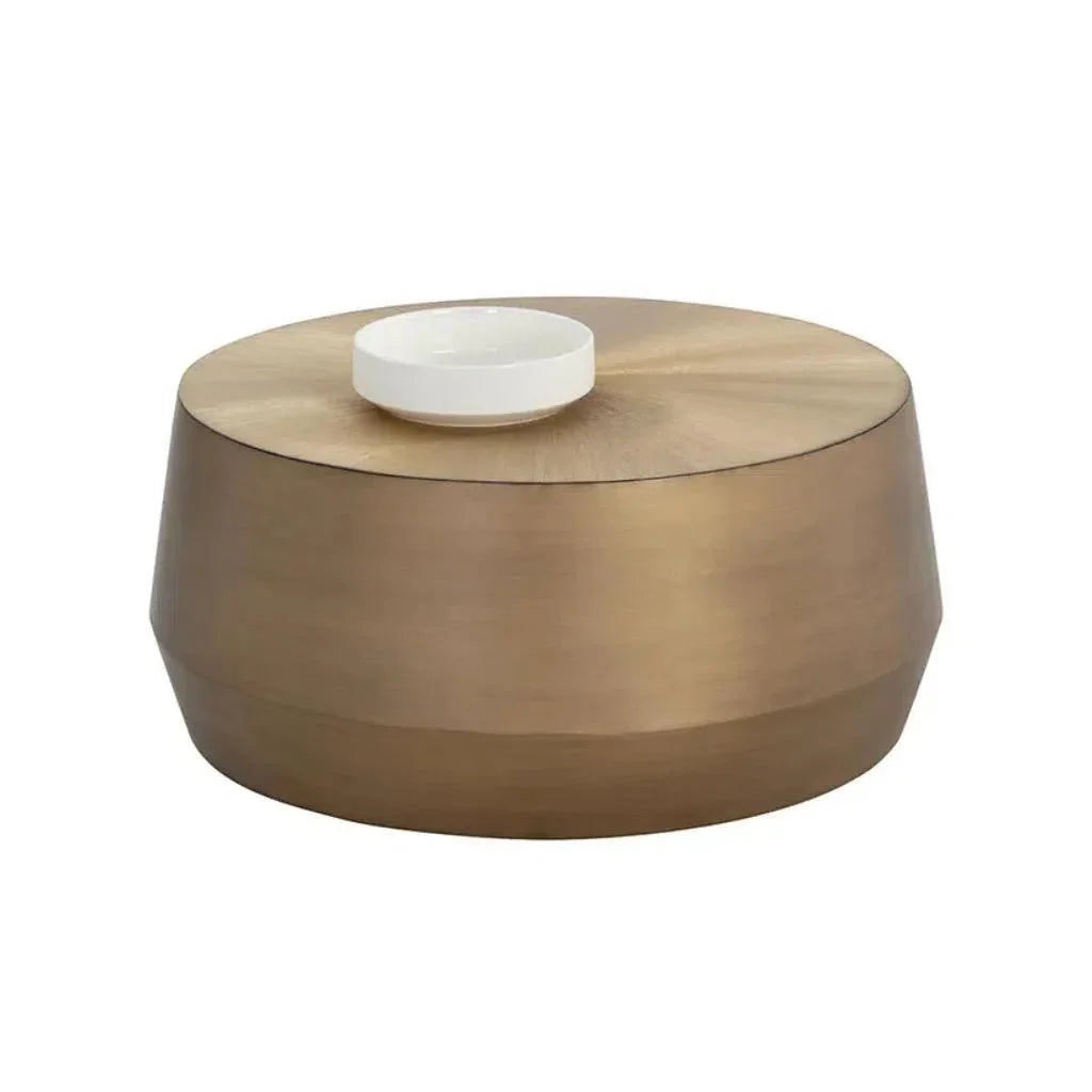 Creed Metal Drum Coffee Table - LOOMLAN - SUNPAN - Coffee Tables