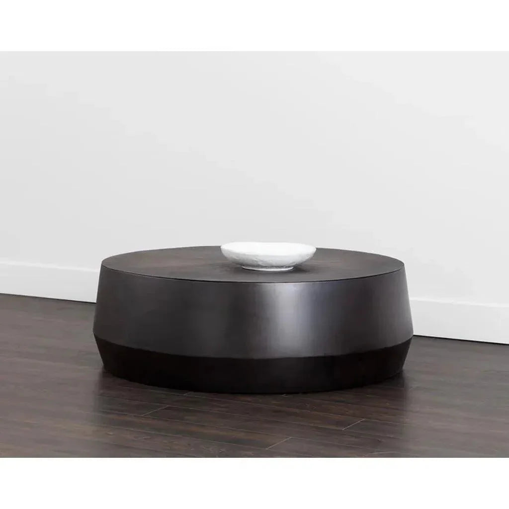 Creed Metal Drum Coffee Table - LOOMLAN - SUNPAN - Coffee Tables