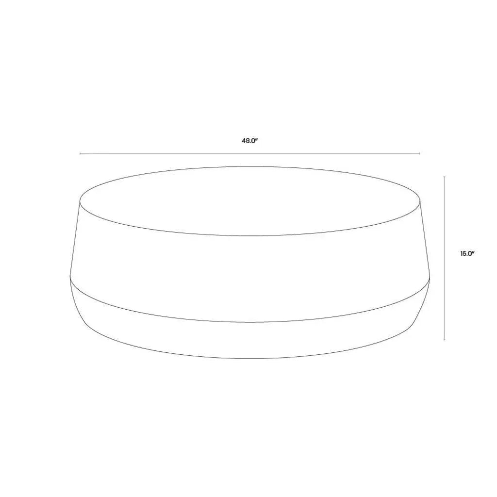 Creed Metal Drum Coffee Table - LOOMLAN - SUNPAN - Coffee Tables