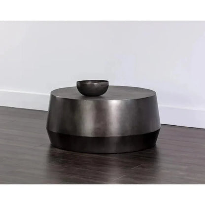 Creed Metal Drum Coffee Table - LOOMLAN - SUNPAN - Coffee Tables