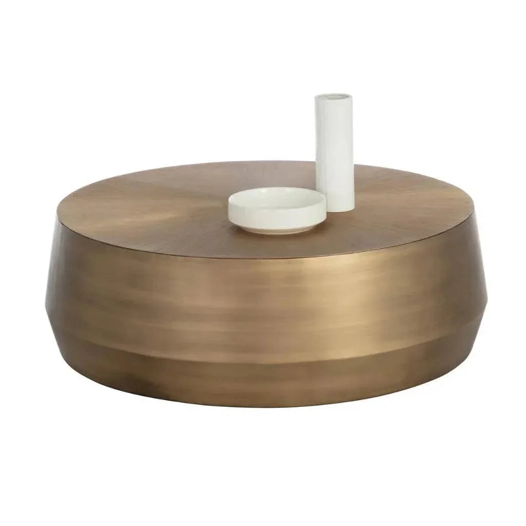 Creed Metal Drum Coffee Table - LOOMLAN - SUNPAN - Coffee Tables