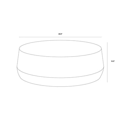 Creed Metal Drum Coffee Table - LOOMLAN - SUNPAN - Coffee Tables