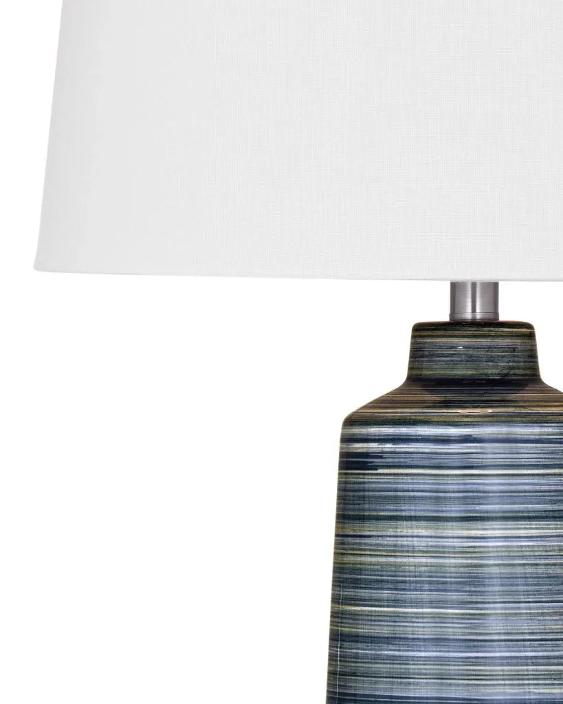 Creedence Blue Ceramic Table Lamp - LOOMLAN - Bassett Mirror - Table Lamps