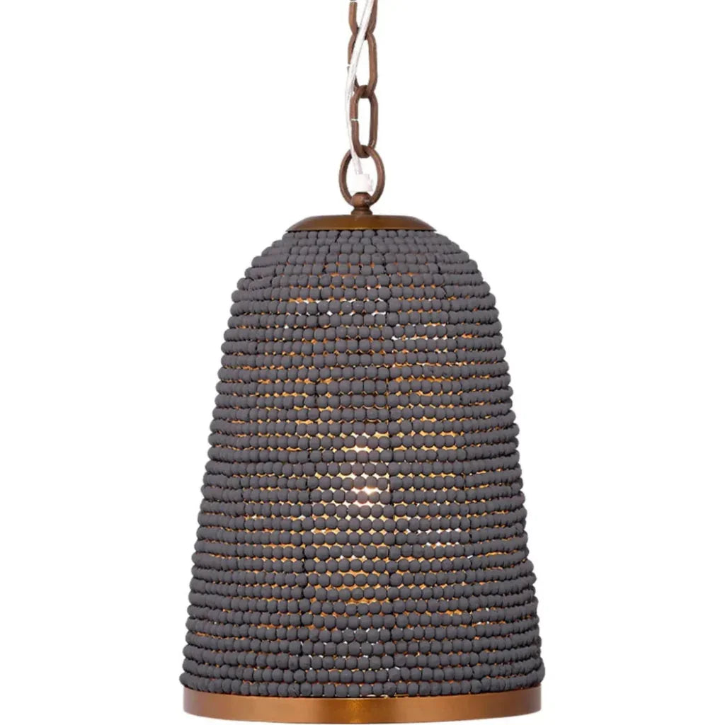Creekside Beaded Pendant Slate Blue Lighting - LOOMLAN - Jamie Young - Pendants