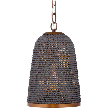 Creekside Beaded Pendant Slate Blue Lighting - LOOMLAN - Jamie Young - Pendants