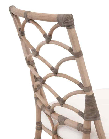 Crescent Fabric Armless Dining Chair 2PC