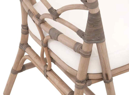 Crescent Fabric Armless Dining Chair 2PC