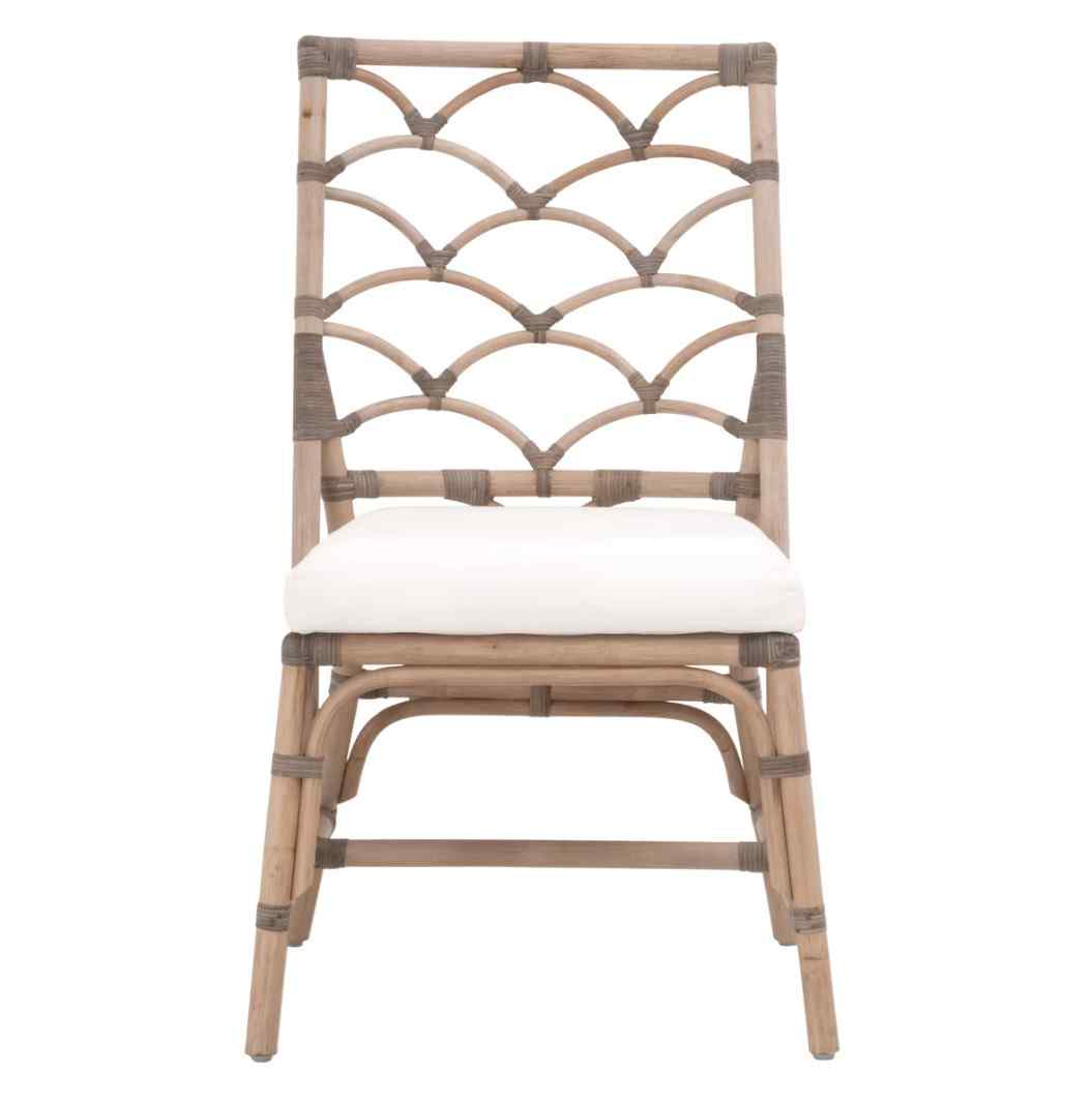 Crescent Fabric Armless Dining Chair 2PC