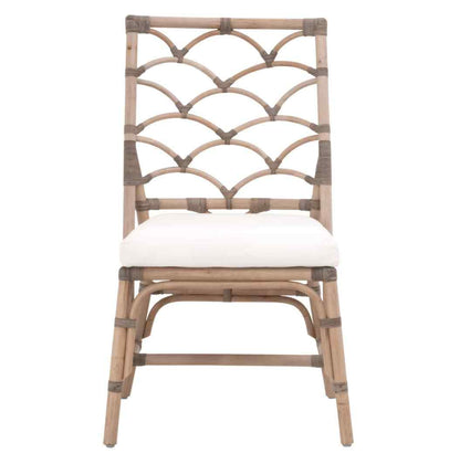 Crescent Fabric Armless Dining Chair 2PC