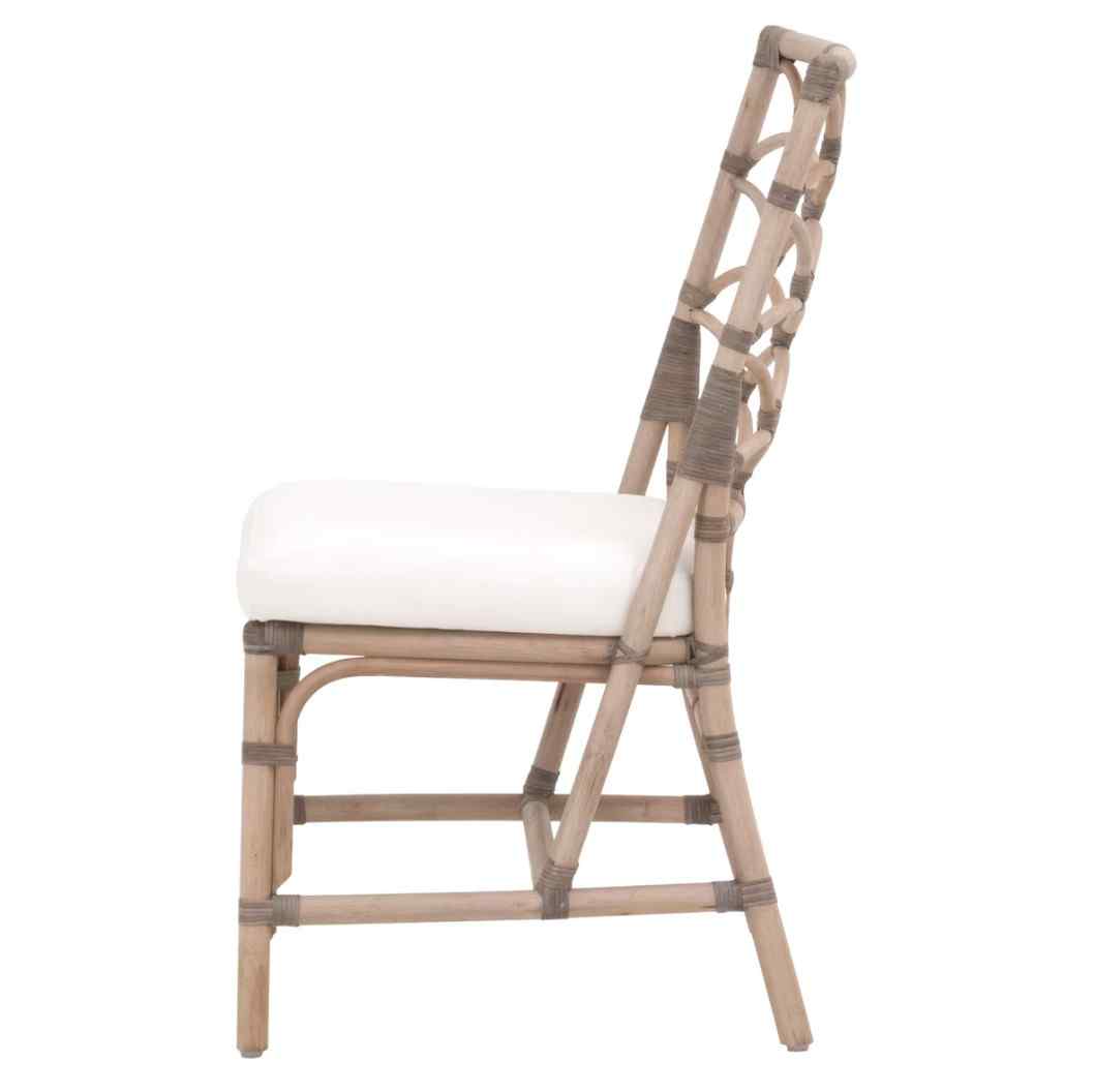 Crescent Fabric Armless Dining Chair 2PC