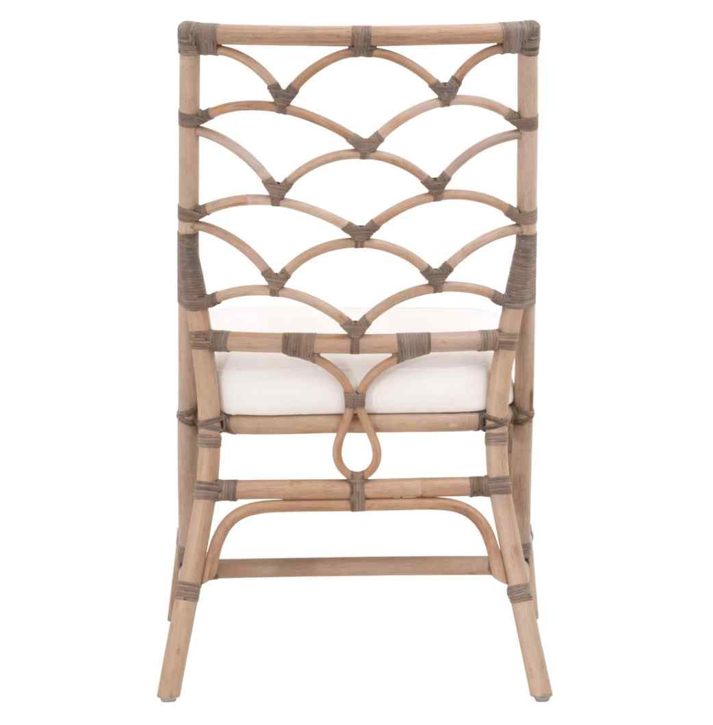 Crescent Fabric Armless Dining Chair 2PC