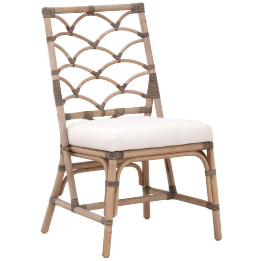 Crescent Fabric Armless Dining Chair 2PC