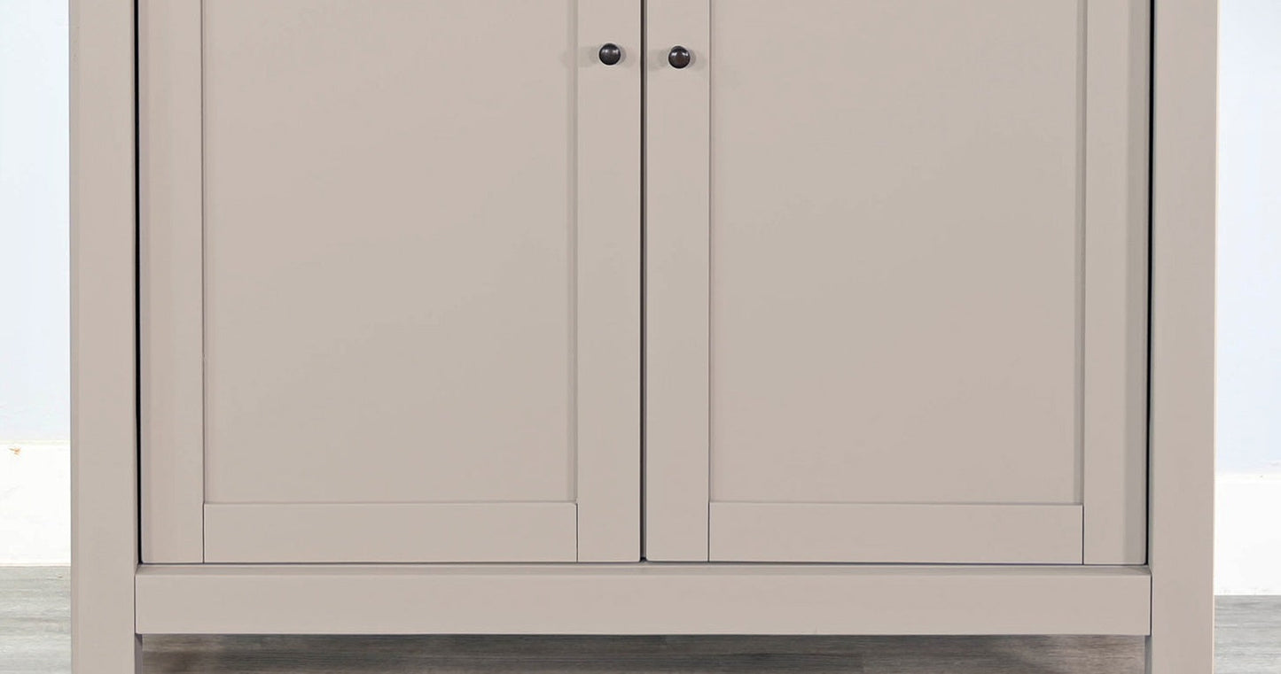 Crescent Hill Arched Two Doors Wooden Display Cabinet