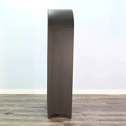 Crescent Hill Arched Two Doors Wooden Display Cabinet