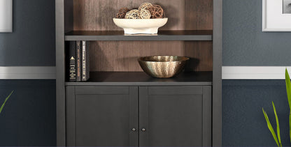 Crescent Hill Arched Two Doors Wooden Display Cabinet