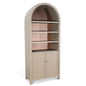 Crescent Hill Arched Two Doors Wooden Display Cabinet
