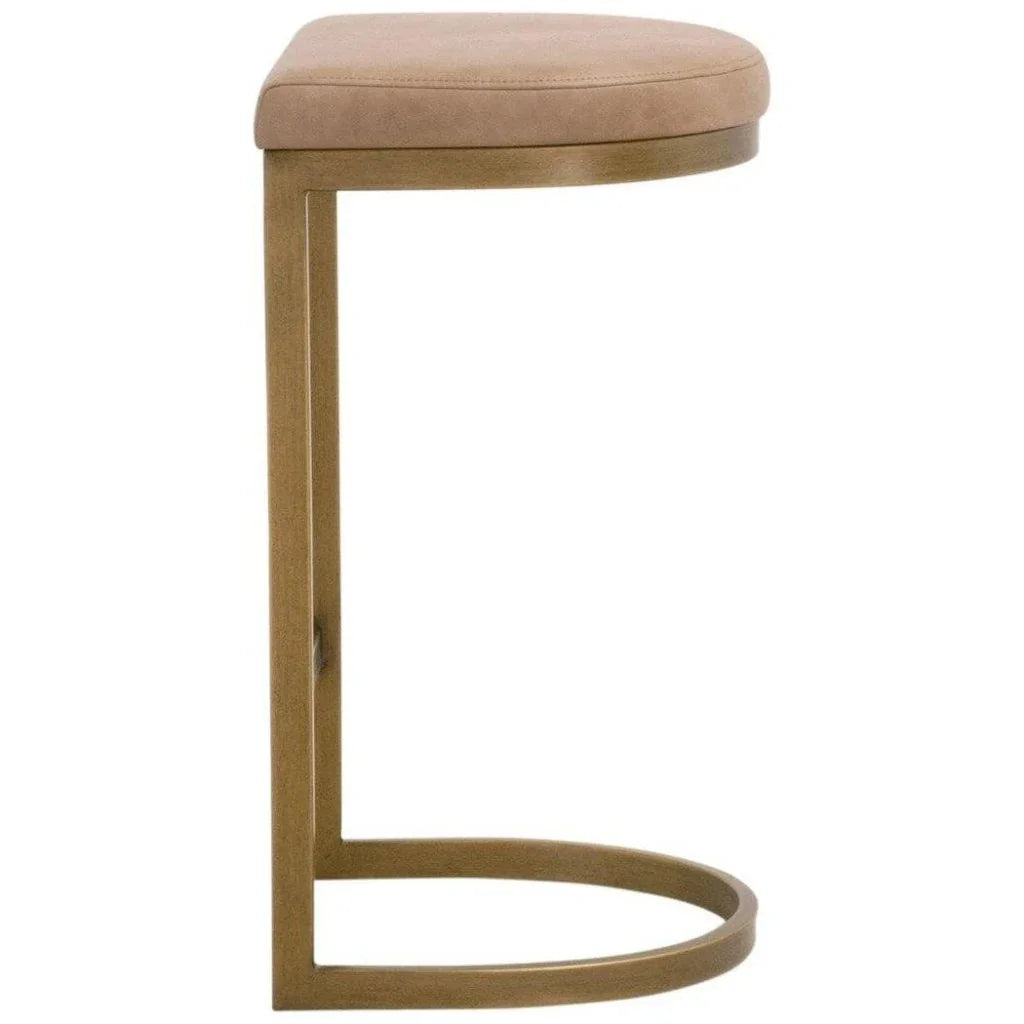 Cresta Counter Stool Gold Finish Best Seller - LOOMLAN - Essentials For Living - Counter Stools