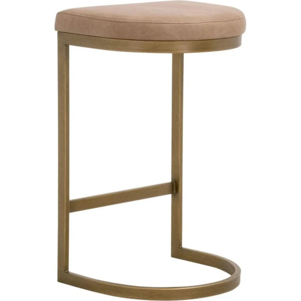 Cresta Counter Stool Gold Finish Best Seller - LOOMLAN - Essentials For Living - Counter Stools