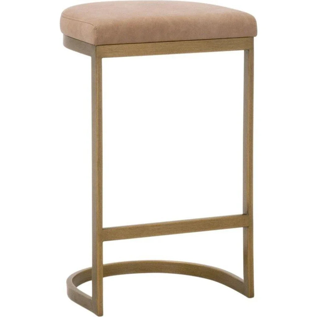Cresta Counter Stool Gold Finish Best Seller - LOOMLAN - Essentials For Living - Counter Stools