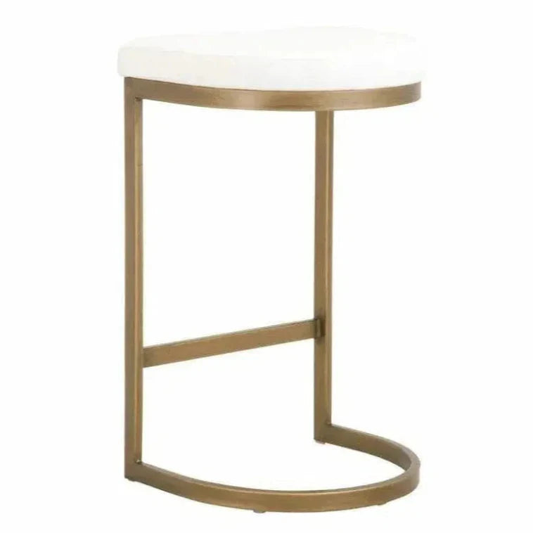 Cresta Counter Stool LiveSmart White Gold - LOOMLAN - Essentials For Living - Counter Stools