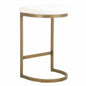 Cresta Counter Stool LiveSmart White Gold - LOOMLAN - Essentials For Living - Counter Stools