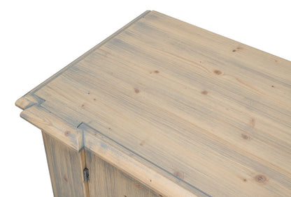 Crested Four Doors Wood Sideboard