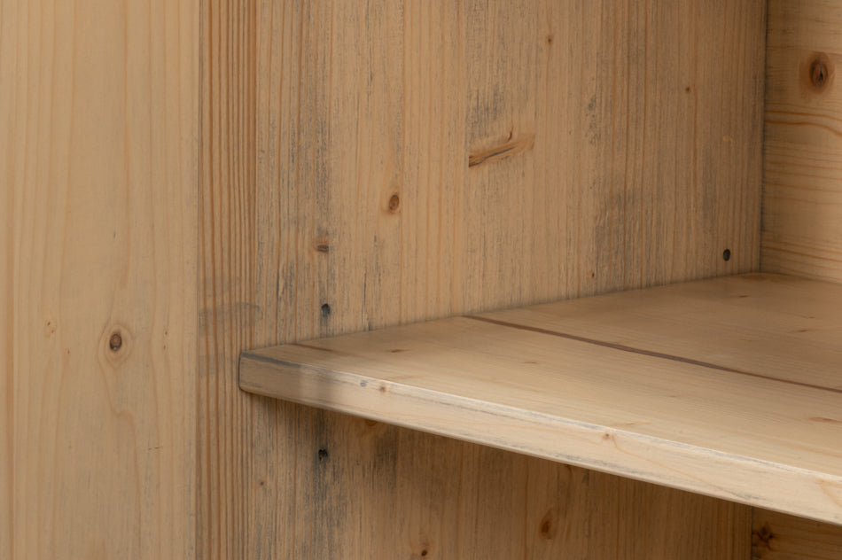 Crested Four Doors Wood Sideboard