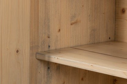 Crested Four Doors Wood Sideboard