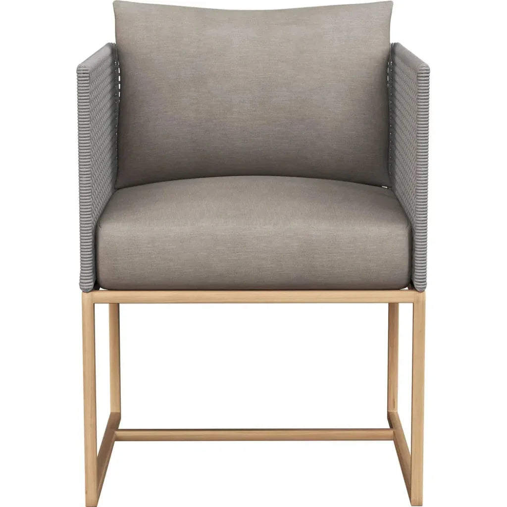 Crete Fabric Outdoor Dining Armchair-Outdoor Dining Chairs-SUNPAN-LOOMLAN