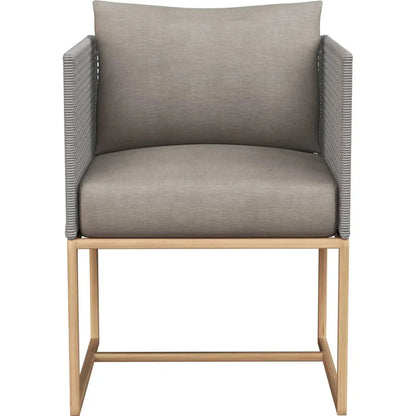 Crete Fabric Outdoor Dining Armchair-Outdoor Dining Chairs-SUNPAN-LOOMLAN