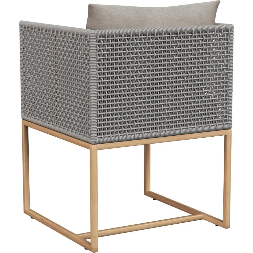 Crete Fabric Outdoor Dining Armchair-Outdoor Dining Chairs-SUNPAN-LOOMLAN