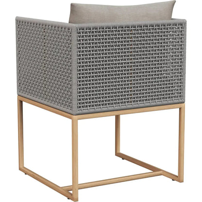Crete Fabric Outdoor Dining Armchair-Outdoor Dining Chairs-SUNPAN-LOOMLAN