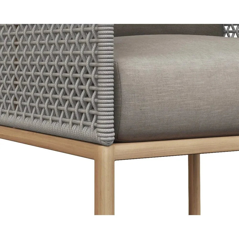 Crete Fabric Outdoor Dining Armchair-Outdoor Dining Chairs-SUNPAN-LOOMLAN
