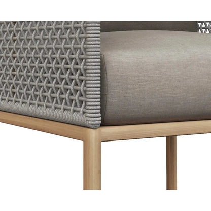 Crete Fabric Outdoor Dining Armchair-Outdoor Dining Chairs-SUNPAN-LOOMLAN