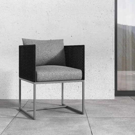 Crete Fabric Outdoor Dining Armchair-Outdoor Dining Chairs-SUNPAN-LOOMLAN