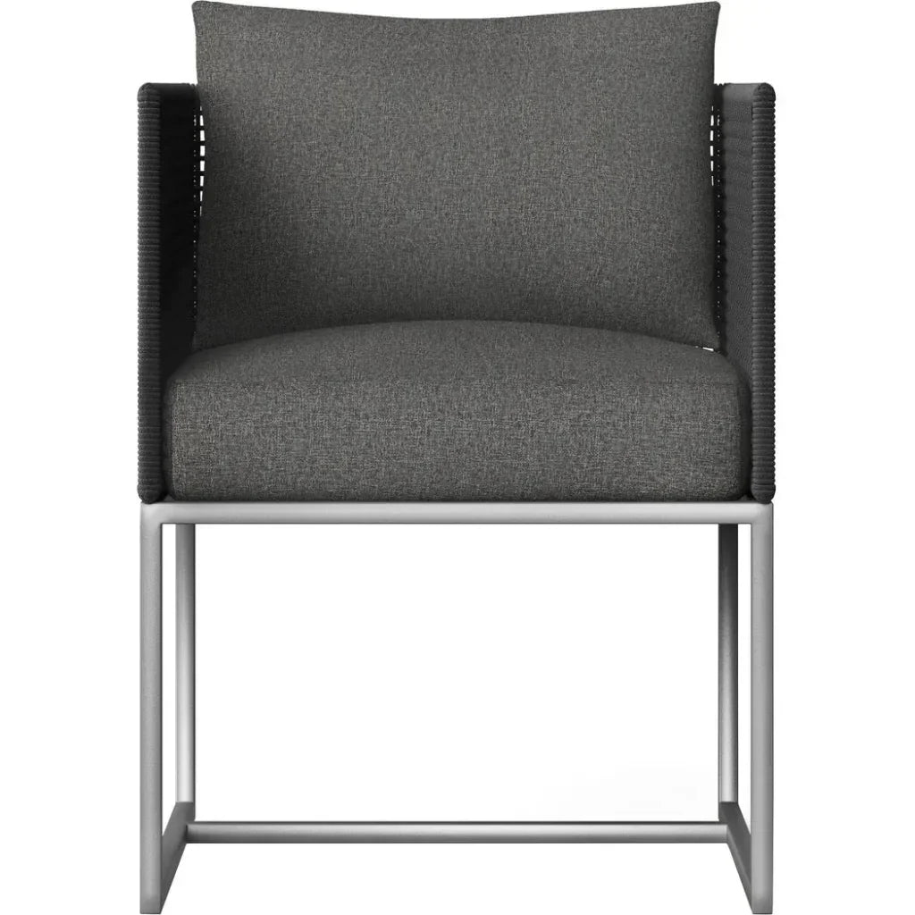 Crete Fabric Outdoor Dining Armchair-Outdoor Dining Chairs-SUNPAN-LOOMLAN