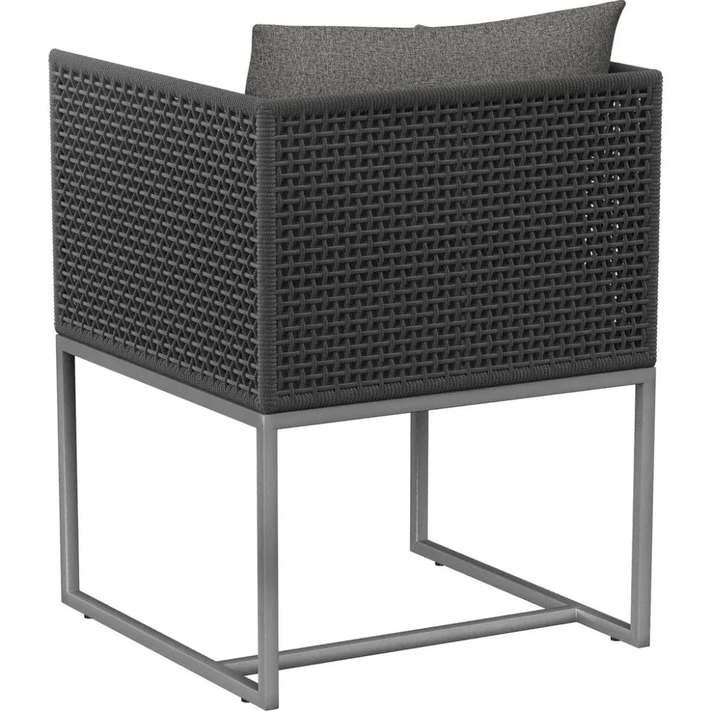 Crete Fabric Outdoor Dining Armchair-Outdoor Dining Chairs-SUNPAN-LOOMLAN