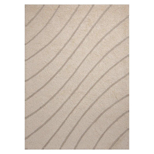 Crim Solid Beige Area Rugs For Living Room - LOOMLAN - LOOMLAN - Area Rugs