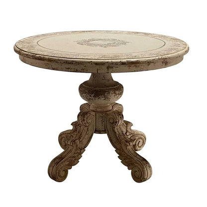 Cristina Wooden Round Accent Table - LOOMLAN - Peninsula Home - Side Tables
