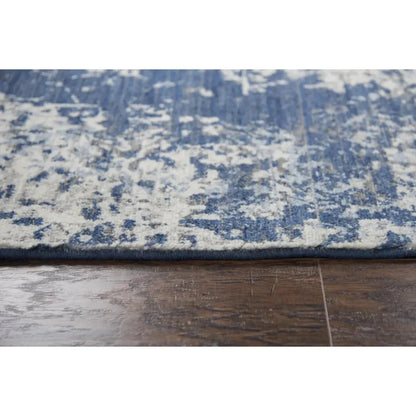 Cron Floral Blue Large Area Rugs For Living Room - LOOMLAN - LOOMLAN - Area Rugs